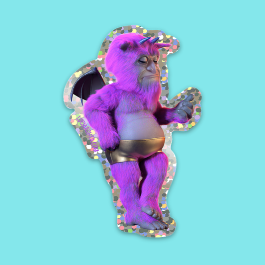 Cass from 'Supernatural Bounty Hunter' Glitter Sticker